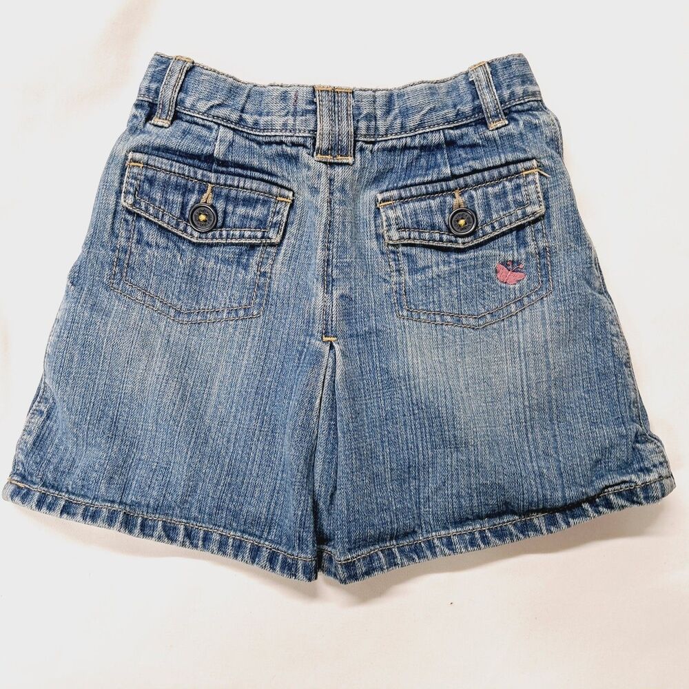 Baby Gap Girls Butterfly Denim Jean Skirt Size 4T Vintage Y2K Grunge Preppy